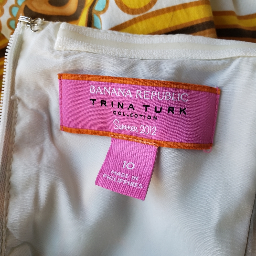 Trina Turk for Banana Republic Strapless Tropical Dress - Picture 7 of 9